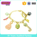 Lovely Gold Plated Charm Bracelet for Girls